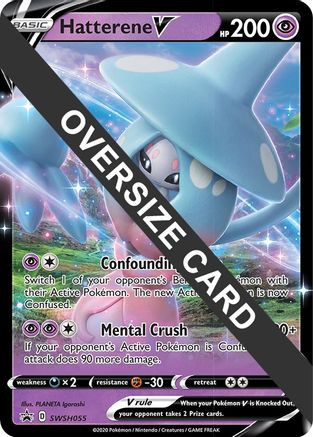 Hatterene V (SWSH055) (Jumbo Card) [Sword & Shield: Black Star Promos]-1