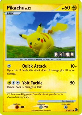 Pikachu (70/100) [Burger King Promos: 2009 Collection]-1