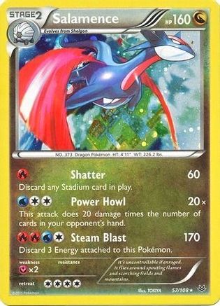 Salamence (57/108) (Cosmos Holo) (Blister Exclusive) [XY: Roaring Skies]-1
