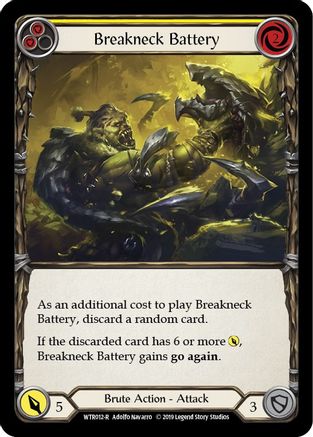 Breakneck Battery (Yellow) [U-WTR012] (Welcome to Rathe Unlimited)  Unlimited Rainbow Foil-3