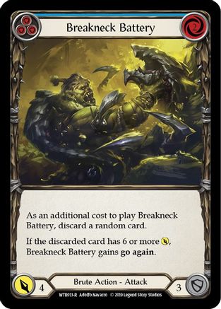 Breakneck Battery (Blue) [U-WTR013] (Welcome to Rathe Unlimited)  Unlimited Rainbow Foil-3