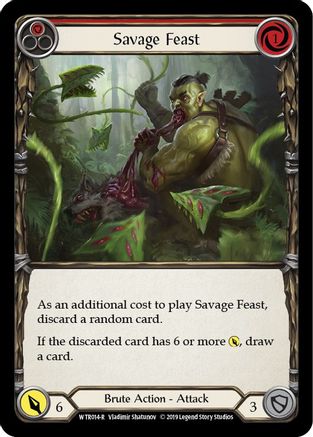 Savage Feast (Red) [U-WTR014] (Welcome to Rathe Unlimited)  Unlimited Rainbow Foil-3