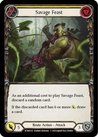 Savage Feast (Yellow) [WTR015-R] (Welcome to Rathe)  Alpha Print Normal-1