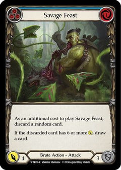 Savage Feast (Blue) [WTR016-R] (Welcome to Rathe)  Alpha Print Rainbow Foil-1