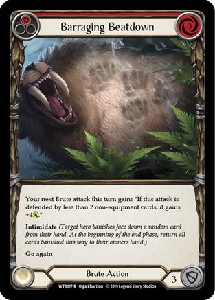 Barraging Beatdown (Red) [WTR017-R] (Welcome to Rathe)  Alpha Print Rainbow Foil-1