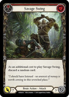 Savage Swing (Red) [WTR020-C] (Welcome to Rathe)  Alpha Print Rainbow Foil-1