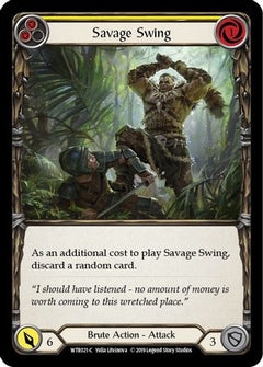 Savage Swing (Yellow) [U-WTR021] (Welcome to Rathe Unlimited)  Unlimited Rainbow Foil-3