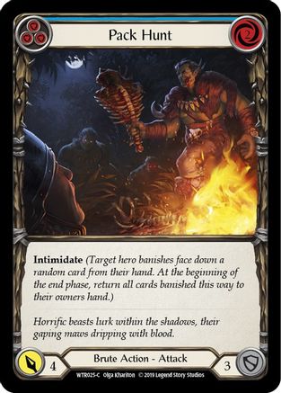 Pack Hunt (Blue) [WTR025-C] (Welcome to Rathe)  Alpha Print Normal-1