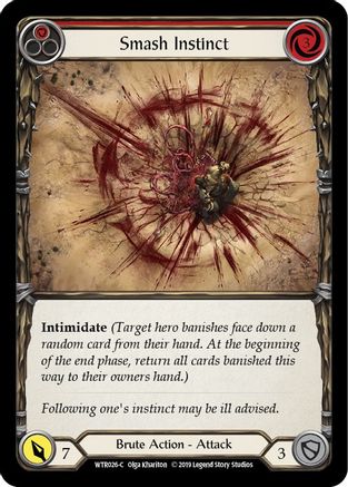 Smash Instinct (Red) [WTR026-C] (Welcome to Rathe)  Alpha Print Rainbow Foil-1