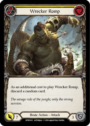 Wrecker Romp (Yellow) [WTR030-C] (Welcome to Rathe)  Alpha Print Rainbow Foil-1