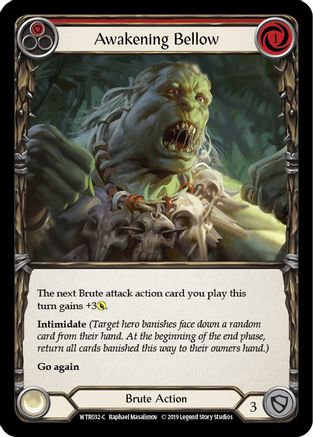 Awakening Bellow (Red) [WTR032-C] (Welcome to Rathe)  Alpha Print Rainbow Foil-1