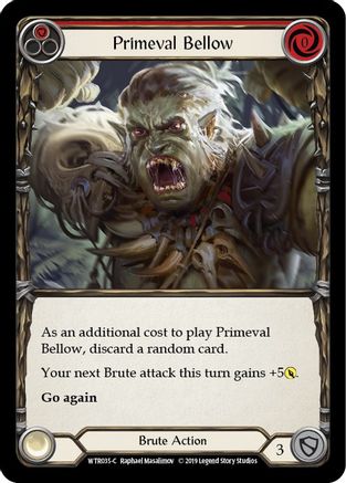 Primeval Bellow (Red) [U-WTR035] (Welcome to Rathe Unlimited)  Unlimited Rainbow Foil-3