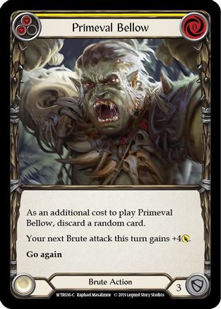 Primeval Bellow (Yellow) [U-WTR036] (Welcome to Rathe Unlimited)  Unlimited Rainbow Foil-3