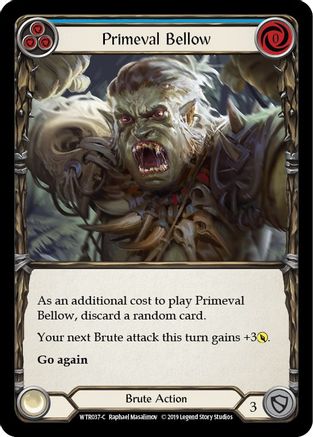Primeval Bellow (Blue) [WTR037-C] (Welcome to Rathe)  Alpha Print Normal-1