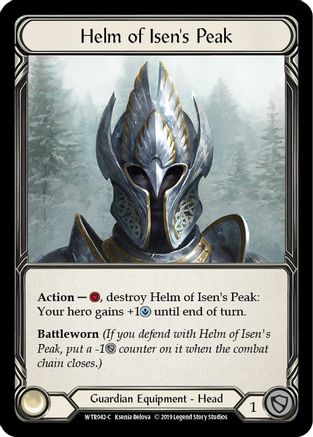 Helm of Isen's Peak [WTR042-C] (Welcome to Rathe)  Alpha Print Cold Foil-1
