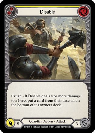 Disable (Yellow) [WTR049-R] (Welcome to Rathe)  Alpha Print Rainbow Foil-1