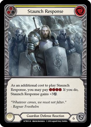 Staunch Response (Yellow) [U-WTR052] (Welcome to Rathe Unlimited)  Unlimited Rainbow Foil-3