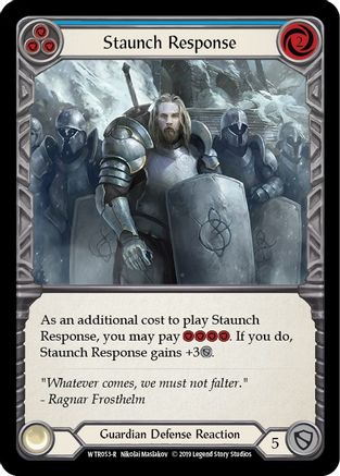 Staunch Response (Blue) [U-WTR053] (Welcome to Rathe Unlimited)  Unlimited Rainbow Foil-3