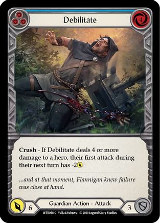 Debilitate (Blue) [U-WTR068] (Welcome to Rathe Unlimited)  Unlimited Normal-3