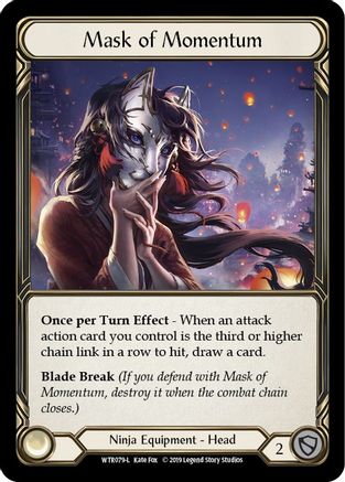 Mask of Momentum [U-WTR079] (Welcome to Rathe Unlimited)  Unlimited Rainbow Foil-3