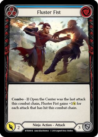 Fluster Fist (Blue) [U-WTR088] (Welcome to Rathe Unlimited)  Unlimited Rainbow Foil-3