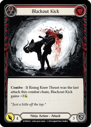 Blackout Kick (Red) [WTR089-R] (Welcome to Rathe)  Alpha Print Rainbow Foil-1