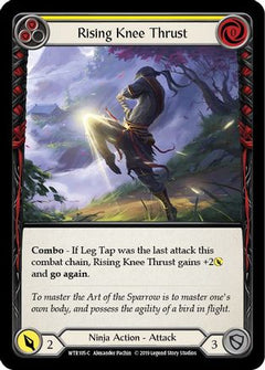 Rising Knee Thrust (Yellow) [WTR105-C] (Welcome to Rathe)  Alpha Print Rainbow Foil-1