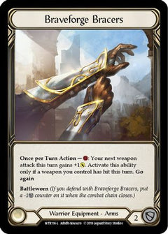 Braveforge Bracers [WTR116-L] (Welcome to Rathe)  Alpha Print Cold Foil-1