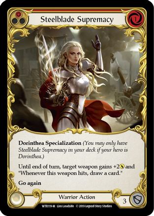 Steelblade Supremacy [U-WTR119] (Welcome to Rathe Unlimited)  Unlimited Rainbow Foil-3