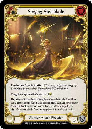 Singing Steelblade [WTR121-S] (Welcome to Rathe)  Alpha Print Rainbow Foil-1