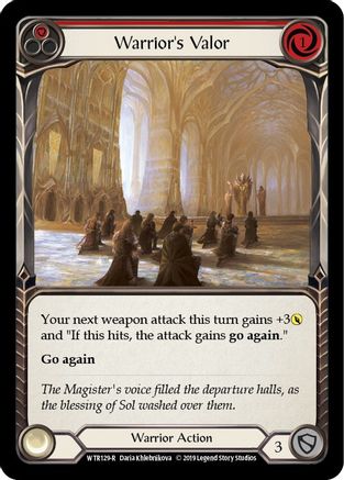 Warrior's Valor (Red) [U-WTR129] (Welcome to Rathe Unlimited)  Unlimited Normal-3
