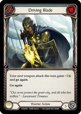 Driving Blade (Blue) [WTR146-C] (Welcome to Rathe)  Alpha Print Rainbow Foil-1