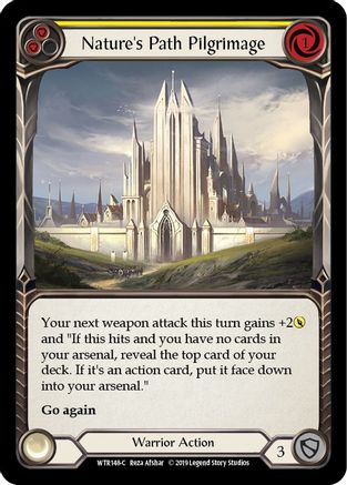 Nature's Path Pilgrimage (Yellow) [U-WTR148] (Welcome to Rathe Unlimited)  Unlimited Rainbow Foil-3