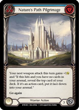 Nature's Path Pilgrimage (Blue) [WTR149-C] (Welcome to Rathe)  Alpha Print Rainbow Foil-1