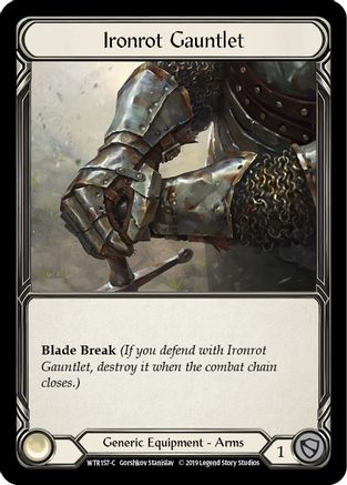 Ironrot Gauntlet [U-WTR157] (Welcome to Rathe Unlimited)  Unlimited Rainbow Foil-3
