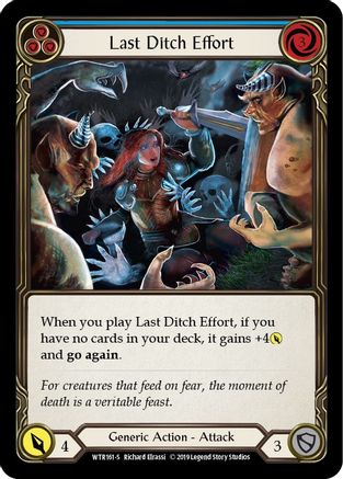 Last Ditch Effort [U-WTR161] (Welcome to Rathe Unlimited)  Unlimited Rainbow Foil-3