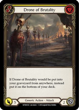 Drone of Brutality (Yellow) [WTR165-R] (Welcome to Rathe)  Alpha Print Rainbow Foil-1
