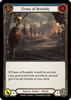 Drone of Brutality (Blue) [WTR166-R] (Welcome to Rathe)  Alpha Print Rainbow Foil-1