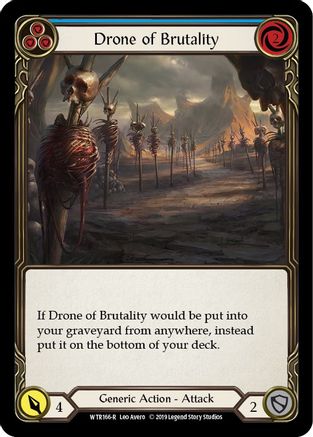 Drone of Brutality (Blue) [WTR166-R] (Welcome to Rathe)  Alpha Print Rainbow Foil-1