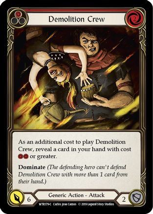Demolition Crew (Red) [U-WTR179] (Welcome to Rathe Unlimited)  Unlimited Rainbow Foil-3