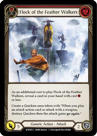 Flock of the Feather Walkers (Red) [WTR182-C] (Welcome to Rathe)  Alpha Print Rainbow Foil-1