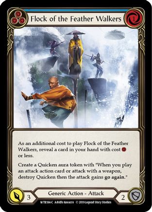 Flock of the Feather Walkers (Blue) [U-WTR184] (Welcome to Rathe Unlimited)  Unlimited Rainbow Foil-3
