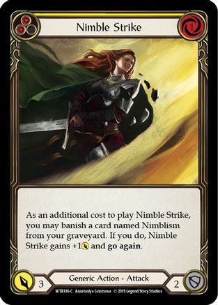 Nimble Strike (Yellow) [U-WTR186] (Welcome to Rathe Unlimited)  Unlimited Normal-4