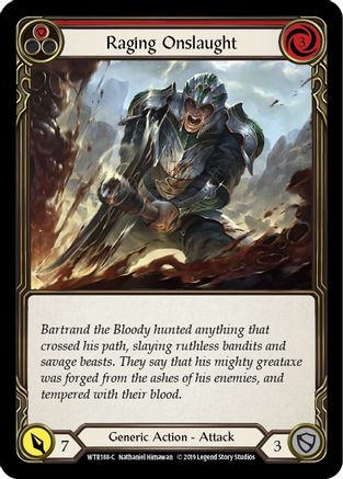 Raging Onslaught (Red) [U-WTR188] (Welcome to Rathe Unlimited)  Unlimited Normal-3