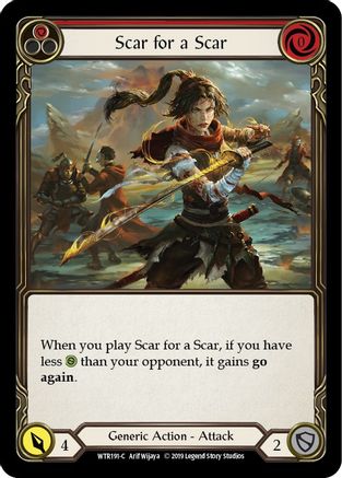 Scar for a Scar (Red) [U-WTR191] (Welcome to Rathe Unlimited)  Unlimited Rainbow Foil-3