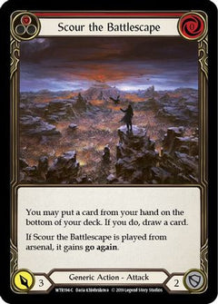 Scour the Battlescape (Red) [WTR194-C] (Welcome to Rathe)  Alpha Print Rainbow Foil-1