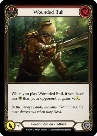 Wounded Bull (Red) [WTR200-C] (Welcome to Rathe)  Alpha Print Rainbow Foil-1