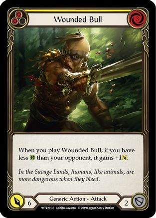 Wounded Bull (Yellow) [WTR201-C] (Welcome to Rathe)  Alpha Print Rainbow Foil-1
