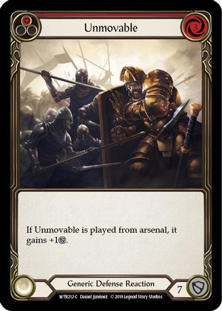 Unmovable (Red) [WTR212-C] (Welcome to Rathe)  Alpha Print Rainbow Foil-1