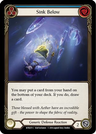Sink Below (Blue) [U-WTR217] (Welcome to Rathe Unlimited)  Unlimited Rainbow Foil-3
